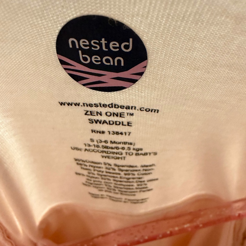Nested Bean Pink Zen One Swaddle - Picture 2 of 2
